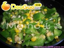 美味的青椒玉米粒