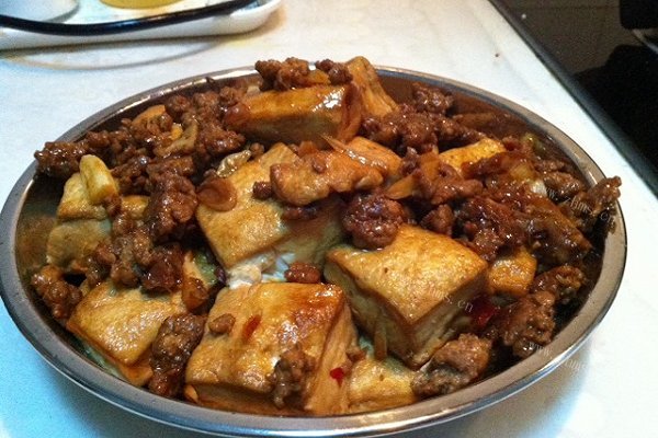 美味肉末烧豆腐