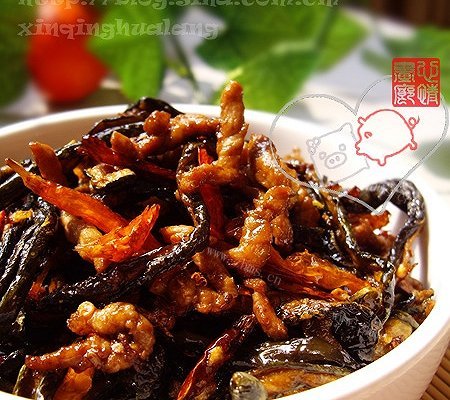 简单的黄瓜皮炒肉
