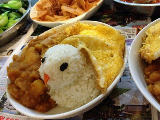 大白鸭咖喱饭