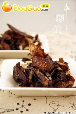 家常菜酱爆烤鸭丝