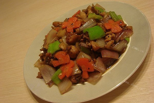 黑椒时蔬鸡丁