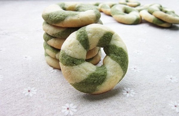 抹茶圆圈饼干