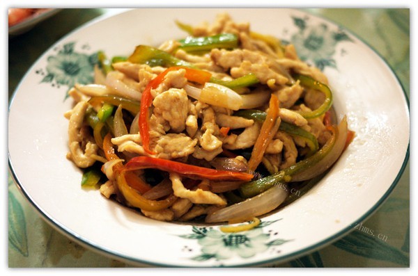 美味青椒鸡丝