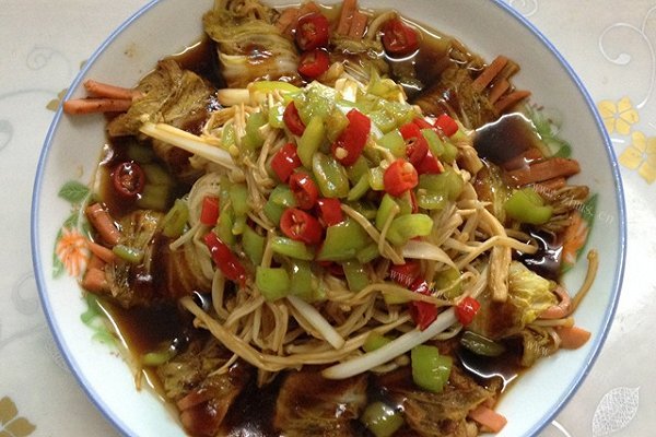 金玉良缘超级娃娃菜爱上金针菇