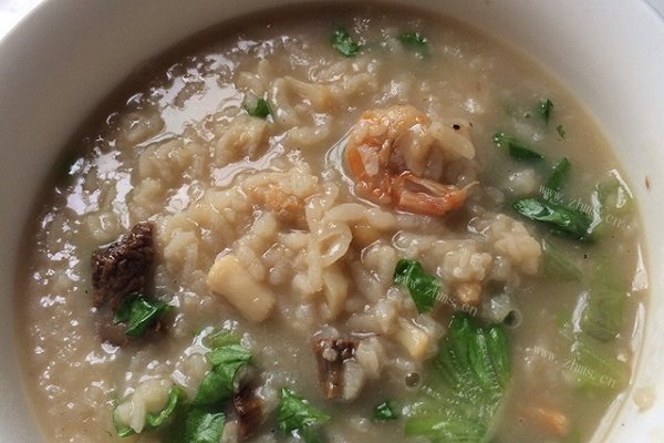 家常干贝虾仁粥