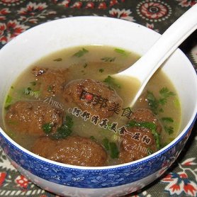 自制地道的老北京豆面丸子汤