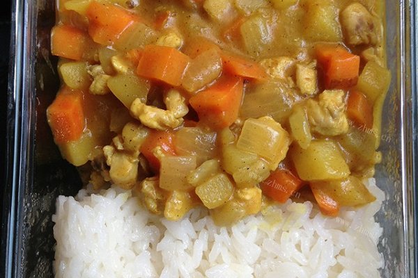 家常鸡肉咖喱饭