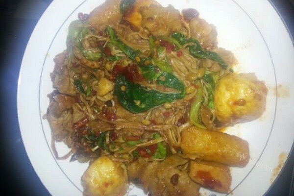 美味金针菇羊肉片