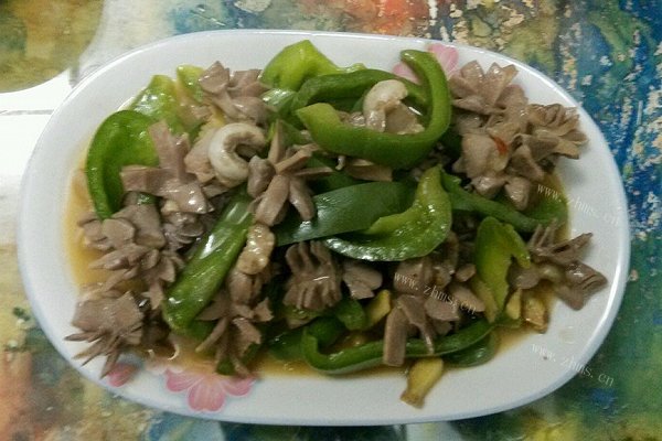 家常青椒炒鸡腱