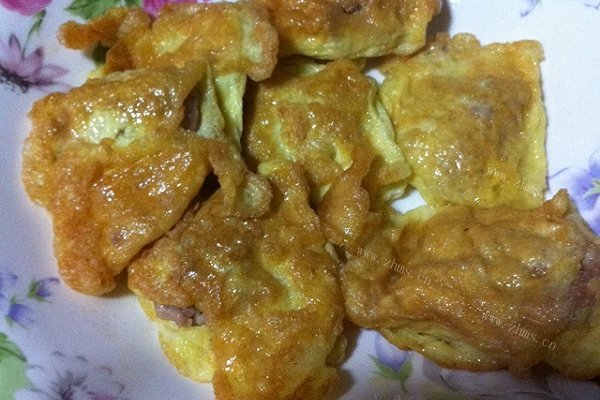 鸡蛋包肉末