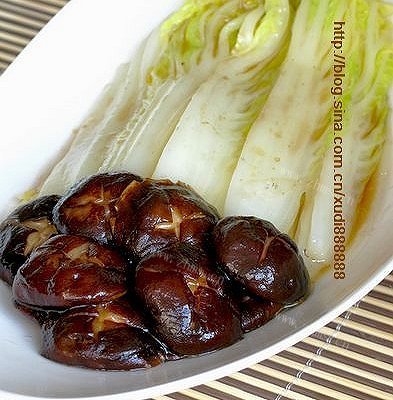鲜菇扒娃娃菜