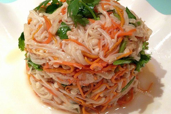 家常蒜泥酱拌双菇