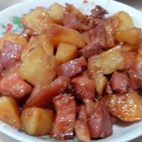 叉烧土豆炖肉