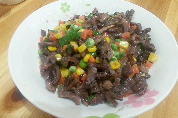 自制七彩鸭胗