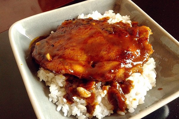 蜜汁鸡腿饭