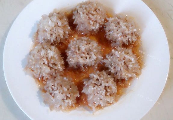 自制糯米牛肉丸