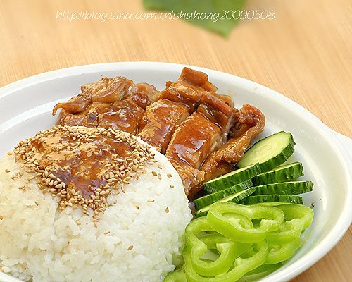 不用油做照烧鸡腿饭