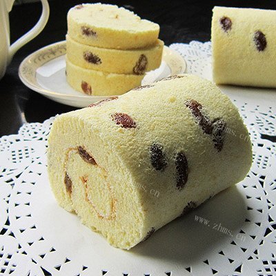 葡萄干蛋糕卷