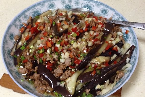 家庭版美味三色蒸茄子