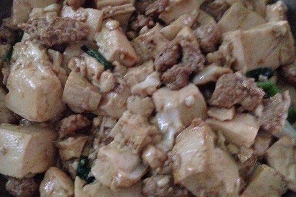 肉末豆腐