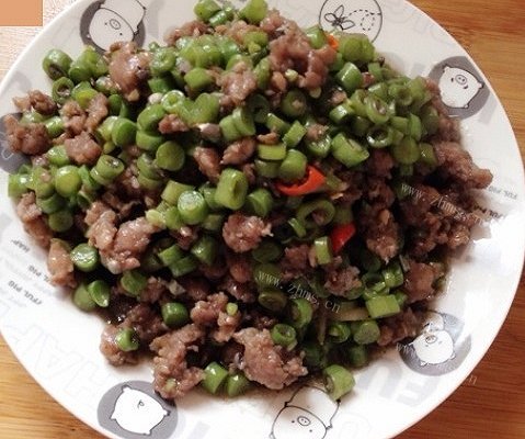 豆角肉末