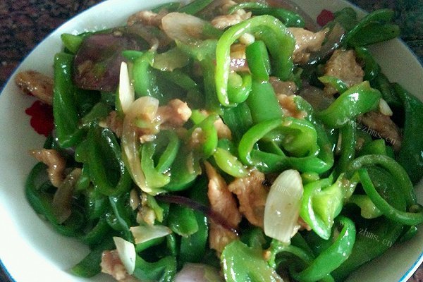三色青椒肉丝
