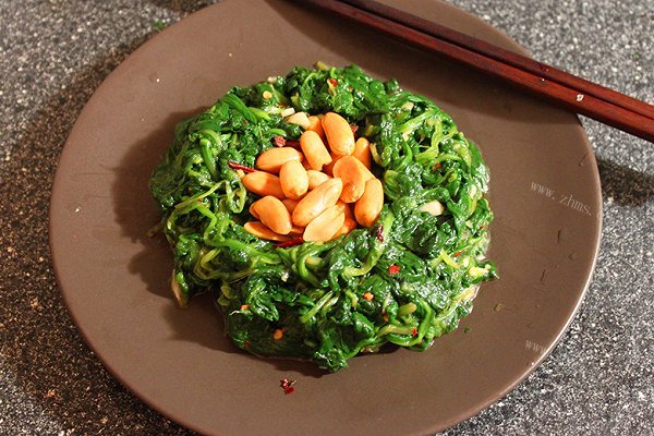 凉拌菠菜