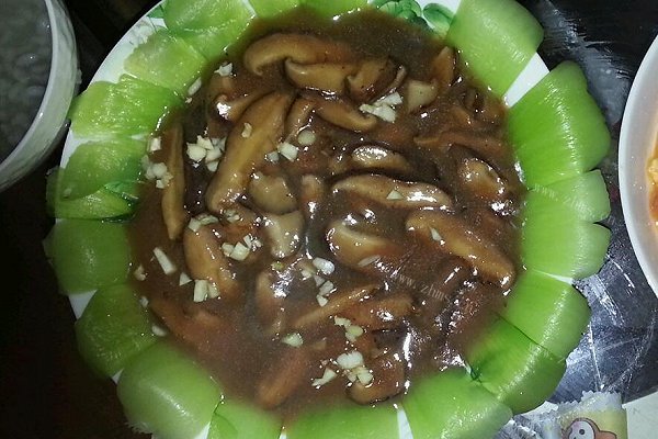 小清新 蚝油香菇小白菜