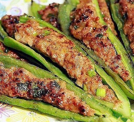 虎皮尖椒酿肉