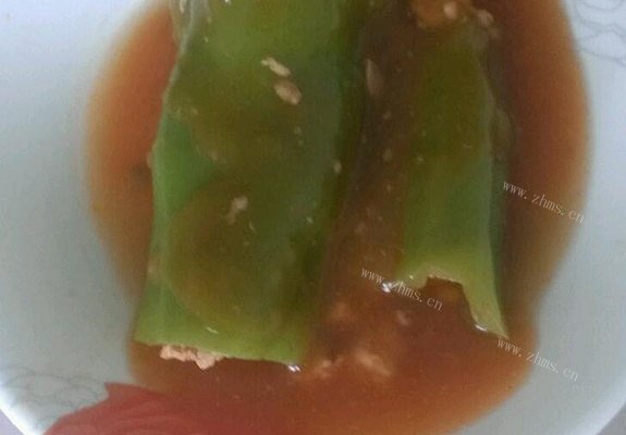 简单的肉酿青椒