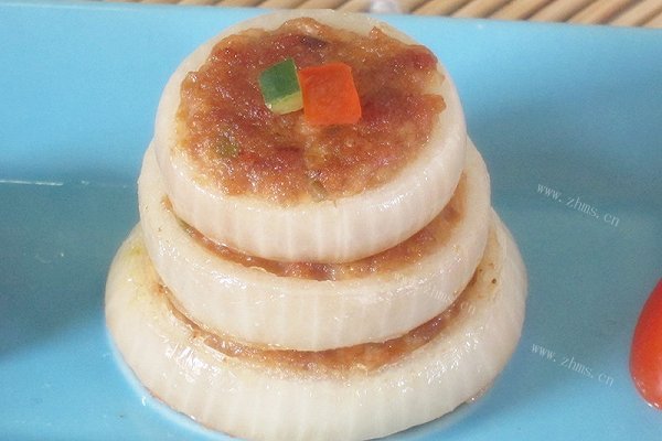 洋葱圈肉饼 洋葱入菜很美味