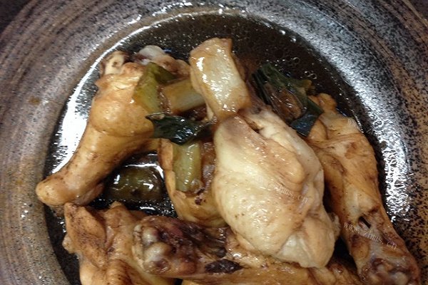 不用油的可乐鸡腿