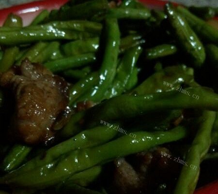 豆角呛五花肉