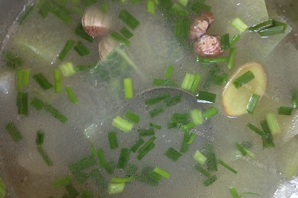 家常冬瓜花蛤汤