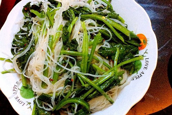 凉拌菠菜粉丝
