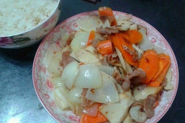 家常杏鲍菇牛肉片
