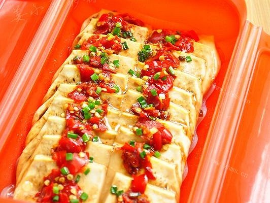 剁椒蒸豆腐（微波炉版）