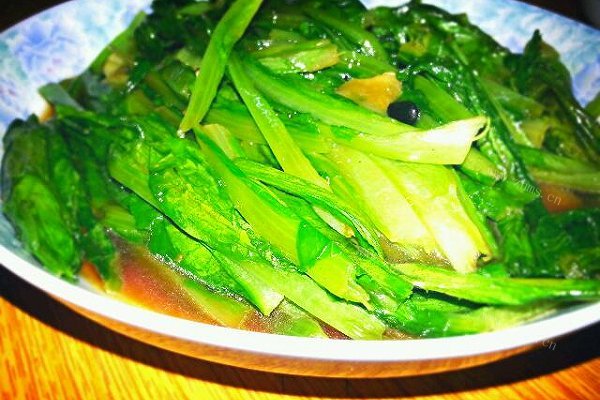 豉姜油麦菜（不一样的味道）