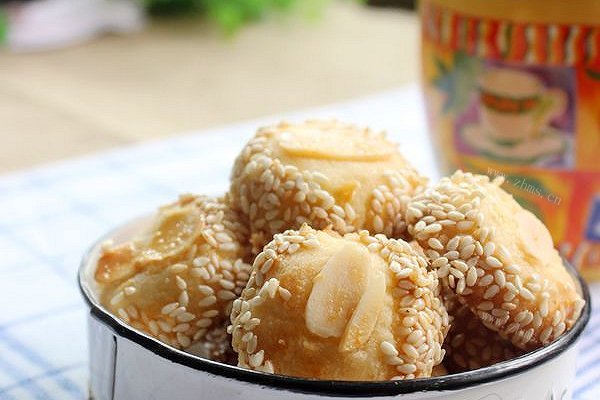 芝麻杏仁小西饼-哄孩子的利器