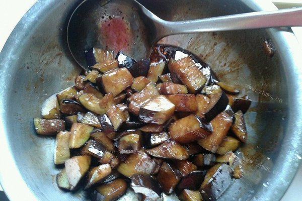 茄子肉丝盖浇饭