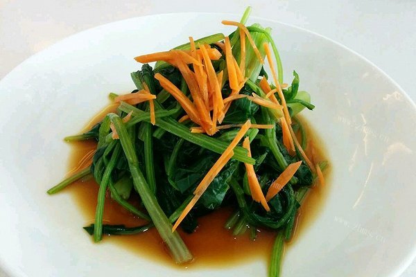 家庭版芥末菠菜