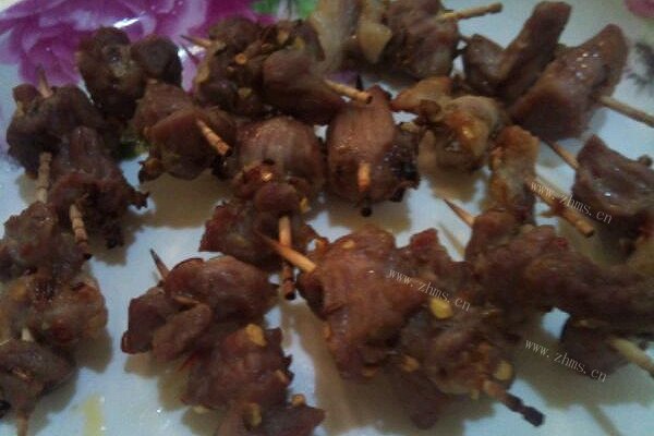 家常羊肉串（牙签烤肉）