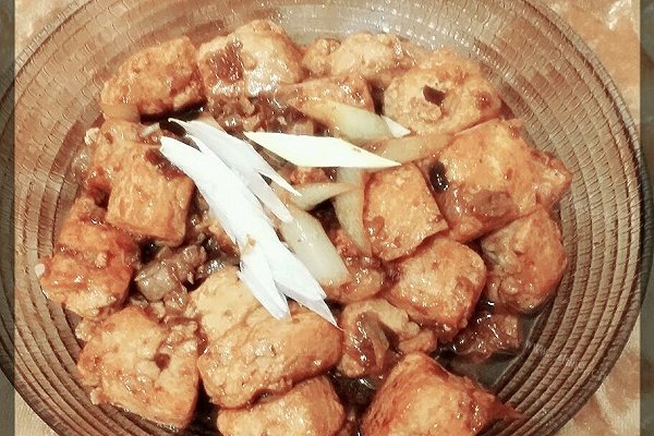 葱烧酱豆腐