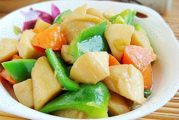 清炒胡萝卜杏鲍菇