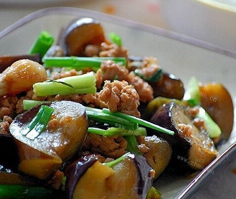 青蒜肉末烧茄子