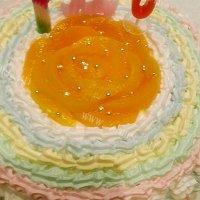 彩虹七彩蛋糕