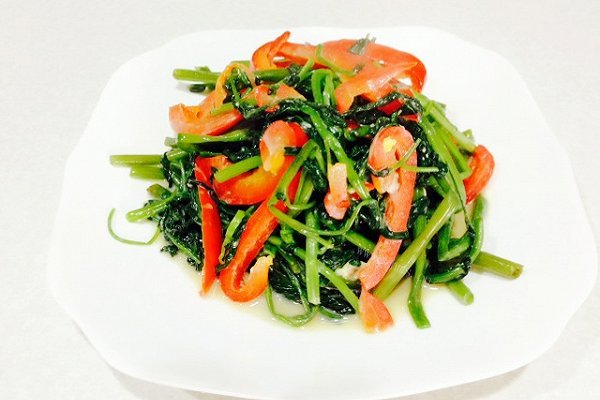 家常椒丝腐乳通菜