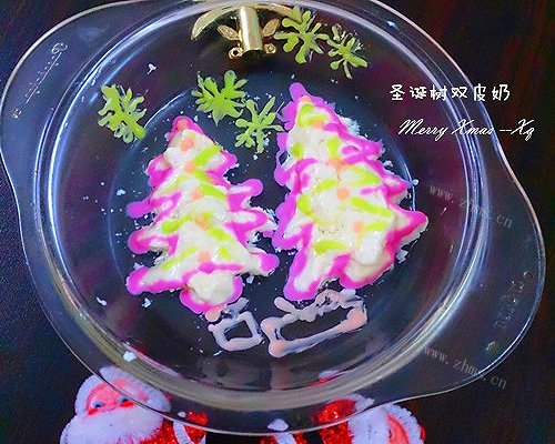 圣诞树双皮奶