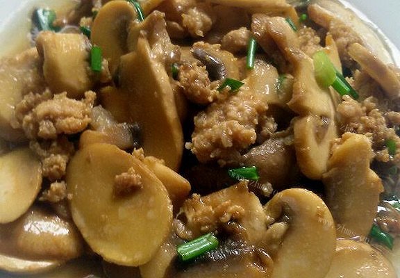 蘑菇肉末